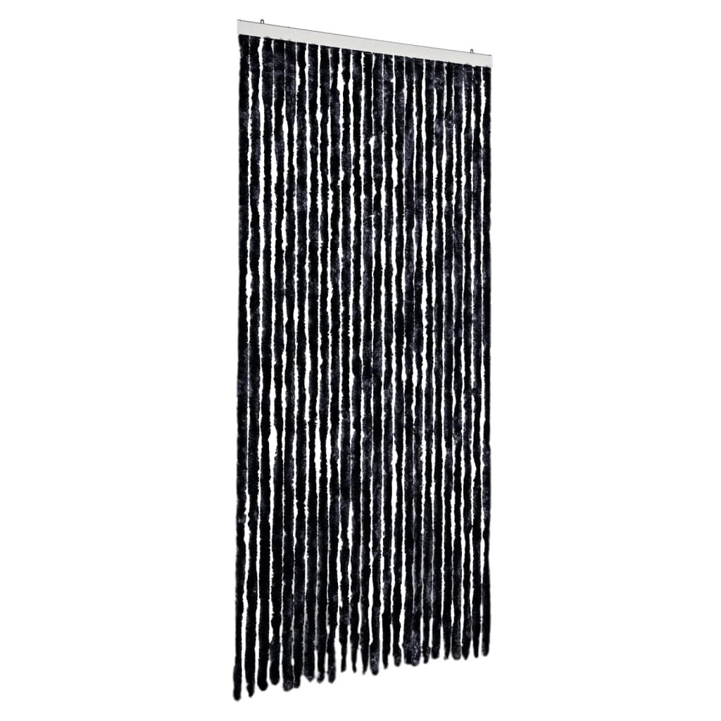 Vidaxx rideau anti-mouches 100x230 cm chenille anthracite