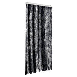 Vidaxl Fly Curtain 100x230 cm CHENILLE ANTHRACITE -COLORED