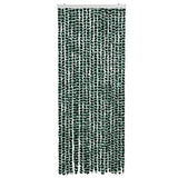 Vidaxl Fly Cundain 56x200 cm Chenille Green and White