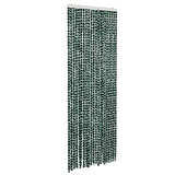 Vidaxx rideau anti-mouches 90x200 cm chenille vert et blanc