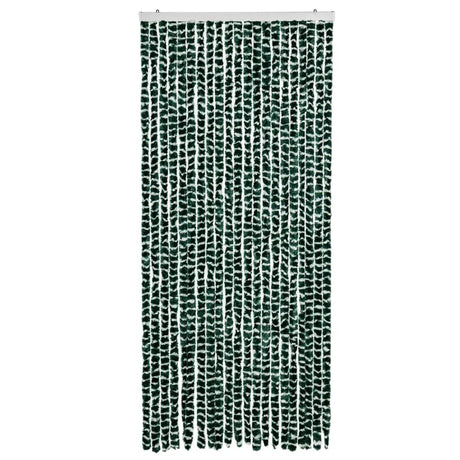 Vidaxx rideau anti-mouches 90x200 cm chenille vert et blanc