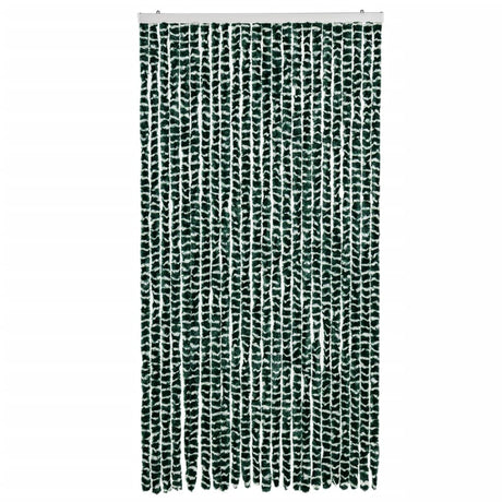 Vidaxx rideau anti-mouches 100x200 cm chenille vert et blanc