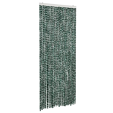 Vidaxx rideau anti-mouches 100x230 cm chenille vert et blanc