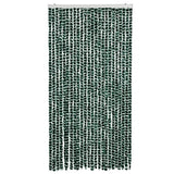Vidaxx rideau anti-mouches 100x230 cm chenille vert et blanc