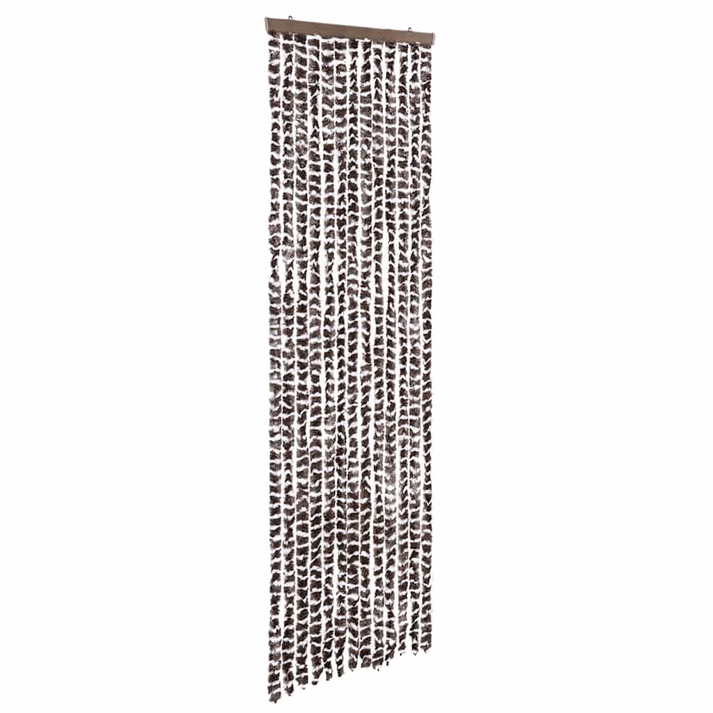 Vidaxx rideau anti-mouches 56x200 cm chenille beige et marron
