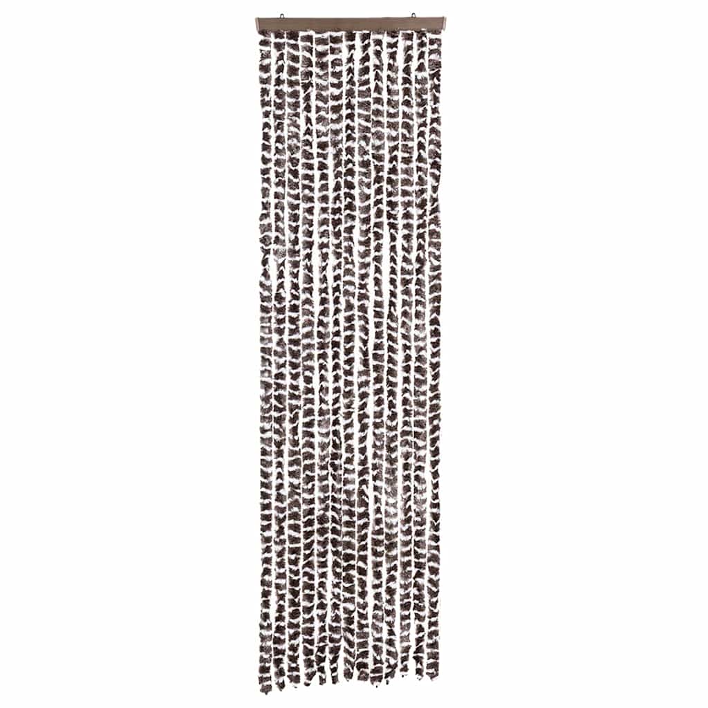 Vidaxx rideau anti-mouches 56x200 cm chenille beige et marron