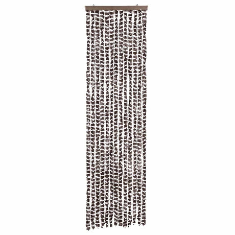 Vidaxx rideau anti-mouches 56x200 cm chenille beige et marron