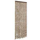 Vidaxl Fly Curtain 90x200 cm CHENILLE BEIGE ET BRORN