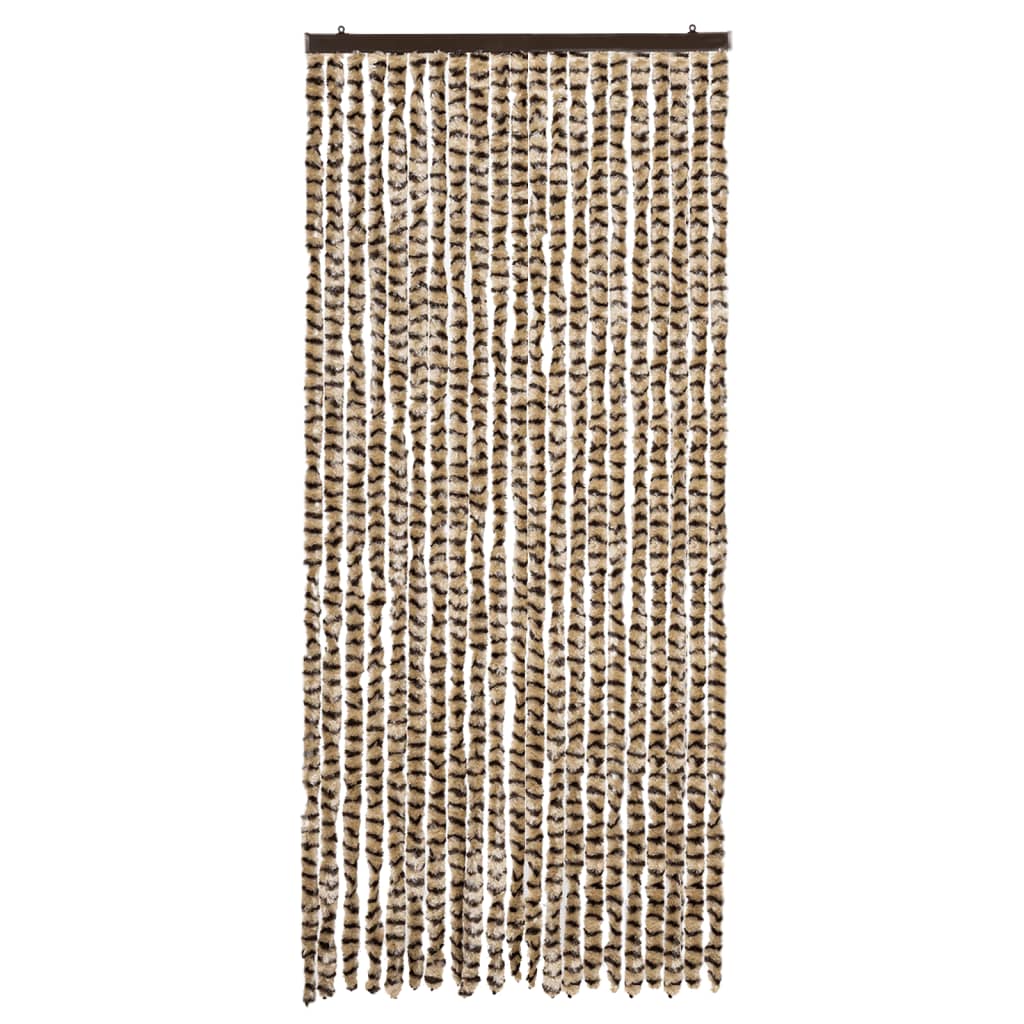 Vidaxx rideau anti-mouches 90x200 cm chenille beige et marron