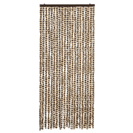 Vidaxx rideau anti-mouches 90x200 cm chenille beige et marron