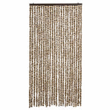 Vidaxx rideau anti-mouches 100x200 cm chenille beige et marron