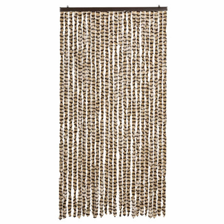 Vidaxx rideau anti-mouches 100x200 cm chenille beige et marron