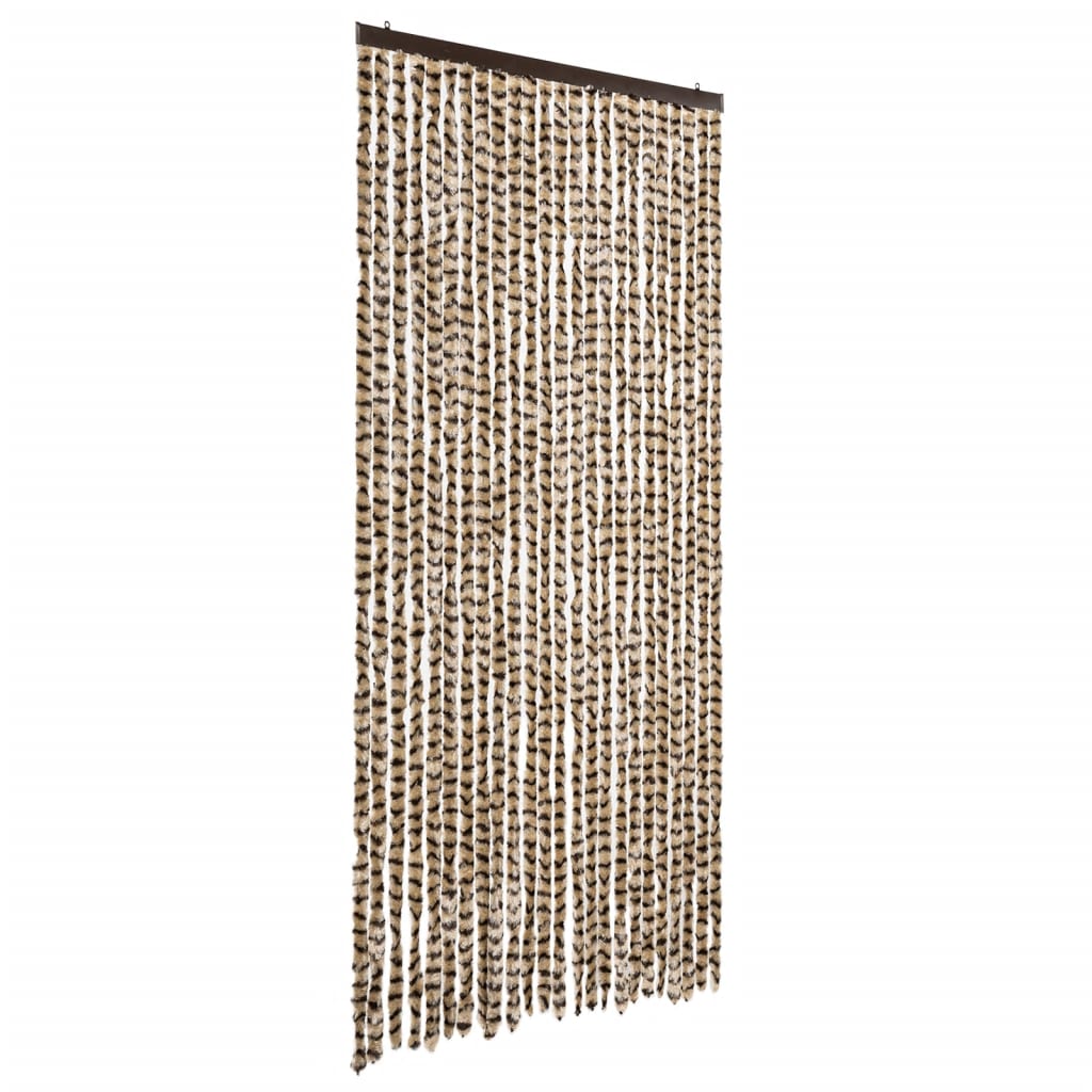 Vidaxl fléien Curta 100x230 cm Chenille Beige a brong