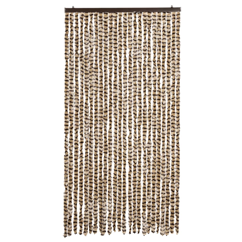 Vidaxx rideau anti-mouches 100x230 cm chenille beige et marron