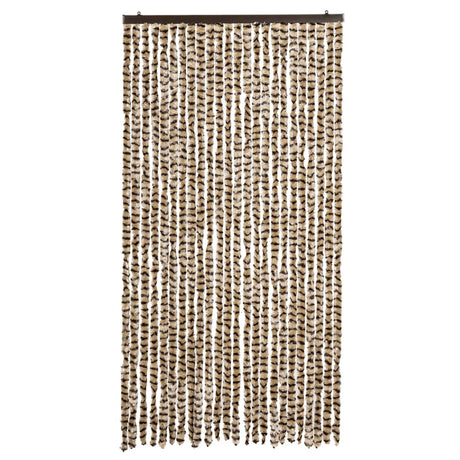 Vidaxx rideau anti-mouches 100x230 cm chenille beige et marron