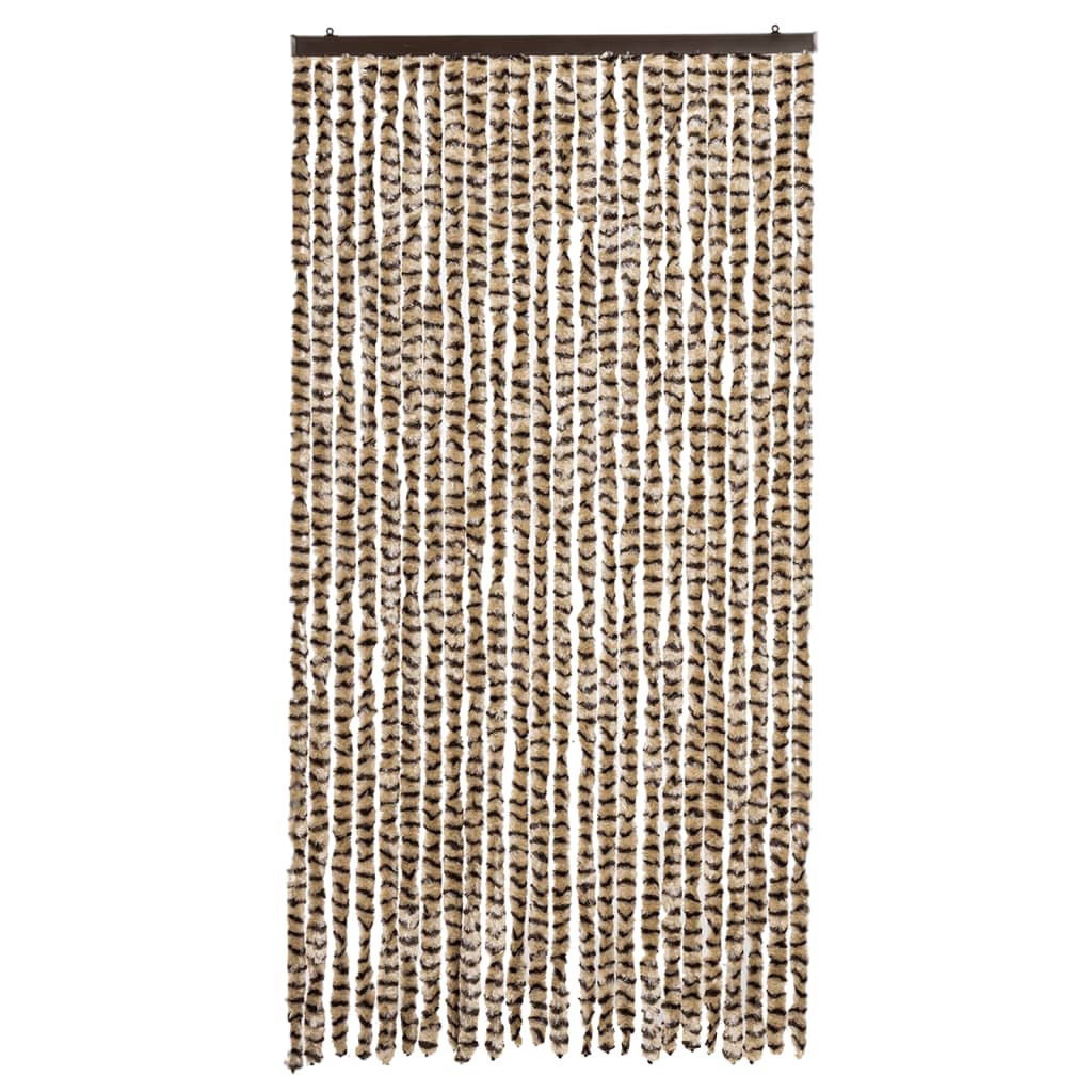 Vidaxl fléien Curta 100x230 cm Chenille Beige a brong