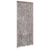 Vidaxx rideau anti-mouches 100x200 cm chenille marron et blanc