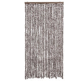 Vidaxx rideau anti-mouches 100x200 cm chenille marron et blanc