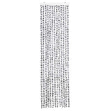 Vidaxx rideau anti-mouches 56x200 cm chenille gris clair et gris foncé