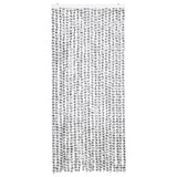 Vidaxx rideau anti-mouches 90x200 cm chenille gris clair et gris foncé