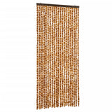 Vidaxl Fly Curtain 90x200 cm Chenille Ocher and White