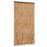 Vidaxx rideau anti-mouches 100x200 cm chenille ocre et blanc