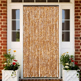 Vidaxx rideau anti-mouches 100x200 cm chenille ocre et blanc