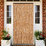 Vidaxx rideau anti-mouches 100x230 cm chenille ocre et blanc