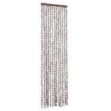 Vidaxx rideau anti-mouches 56x200 cm chenille taupe et blanc