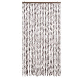 Vidaxl Fly Cundain 100x230 cm Chenille Taupe a bílá