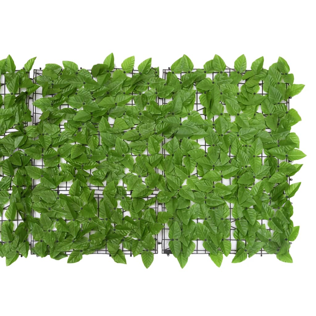 Vidaxxl paravent de balcon avec feuilles vertes 200x75 cm