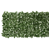 Vidaxxl paravent de balcon à feuilles vert foncé 600x75 cm