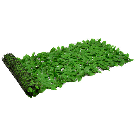 Vidaxxl paravent de balcon avec feuilles vertes 600x75 cm