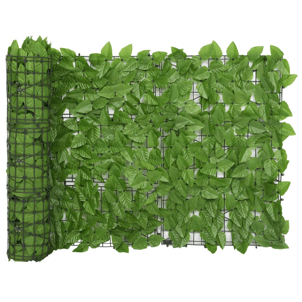 Vidaxxl paravent de balcon avec feuilles vertes 600x75 cm