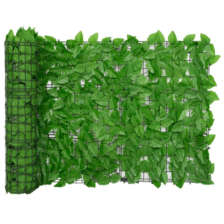 Vidaxxl paravent de balcon avec feuilles vertes 600x75 cm