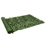 Paravent de balcon Vidaxxl avec feuilles vert foncé 300x150 cm