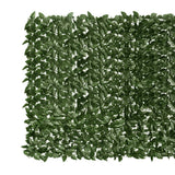 Paravent de balcon Vidaxxl avec feuilles vert foncé 300x150 cm