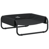 Lit pour chien Vidaxl surélevé en tissu oxford et acier, anthracite