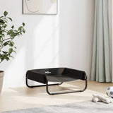 Lit pour chien Vidaxl surélevé en tissu oxford et acier, anthracite