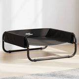 Lit pour chien Vidaxl surélevé en tissu oxford et acier, anthracite