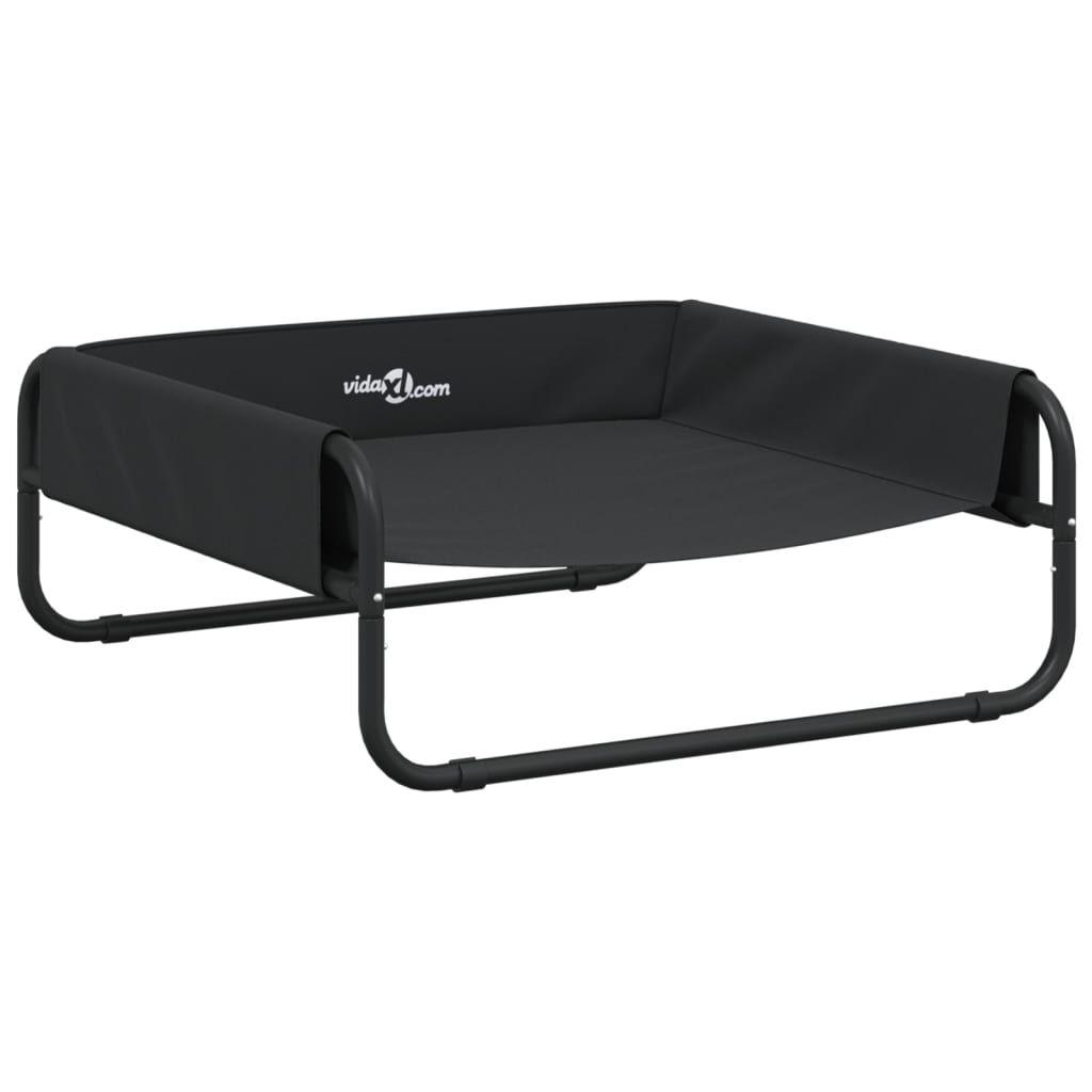 VidaXL Lit pour chien surélevé en tissu oxford et acier, anthracite