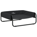 VidaXL Lit pour chien surélevé en tissu oxford et acier, anthracite
