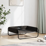 VidaXL Lit pour chien surélevé en tissu oxford et acier, anthracite