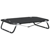 Lit pliable pour chien Vidaxl en tissu oxford et acier, anthracite