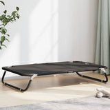 Lit pliable pour chien Vidaxl en tissu oxford et acier, anthracite