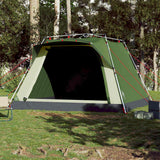 Tente de camping Vidaxl 4 personnes à dégagement rapide vert