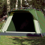 Tente de camping Vidaxl 4 personnes à dégagement rapide vert