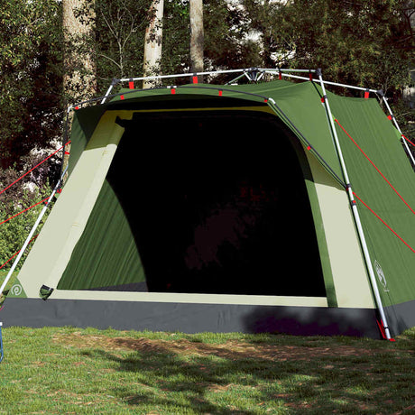 Tente de camping Vidaxl 4 personnes à dégagement rapide vert