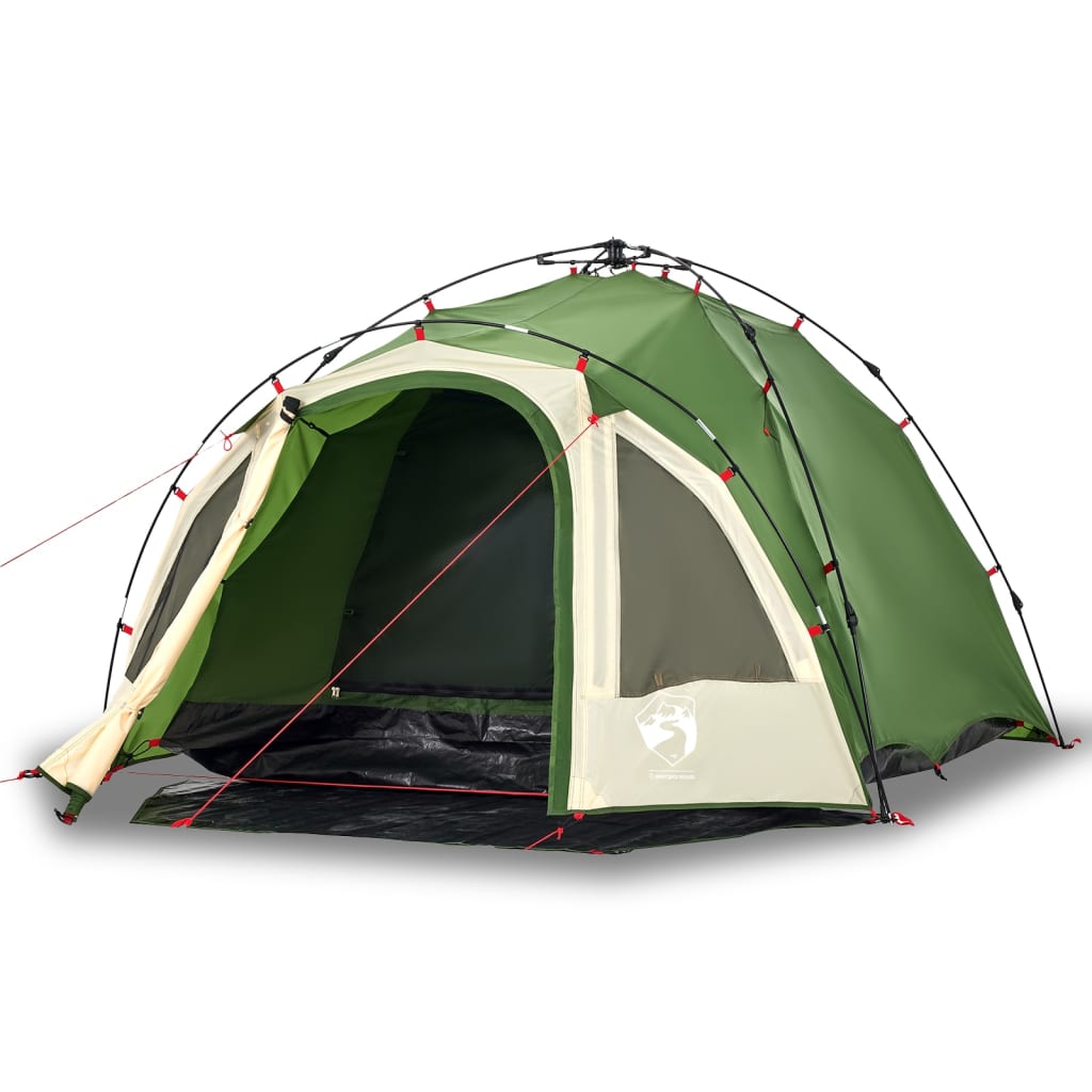 Vidaxl Dome Tent Tende a 3 persone Release Fast Green