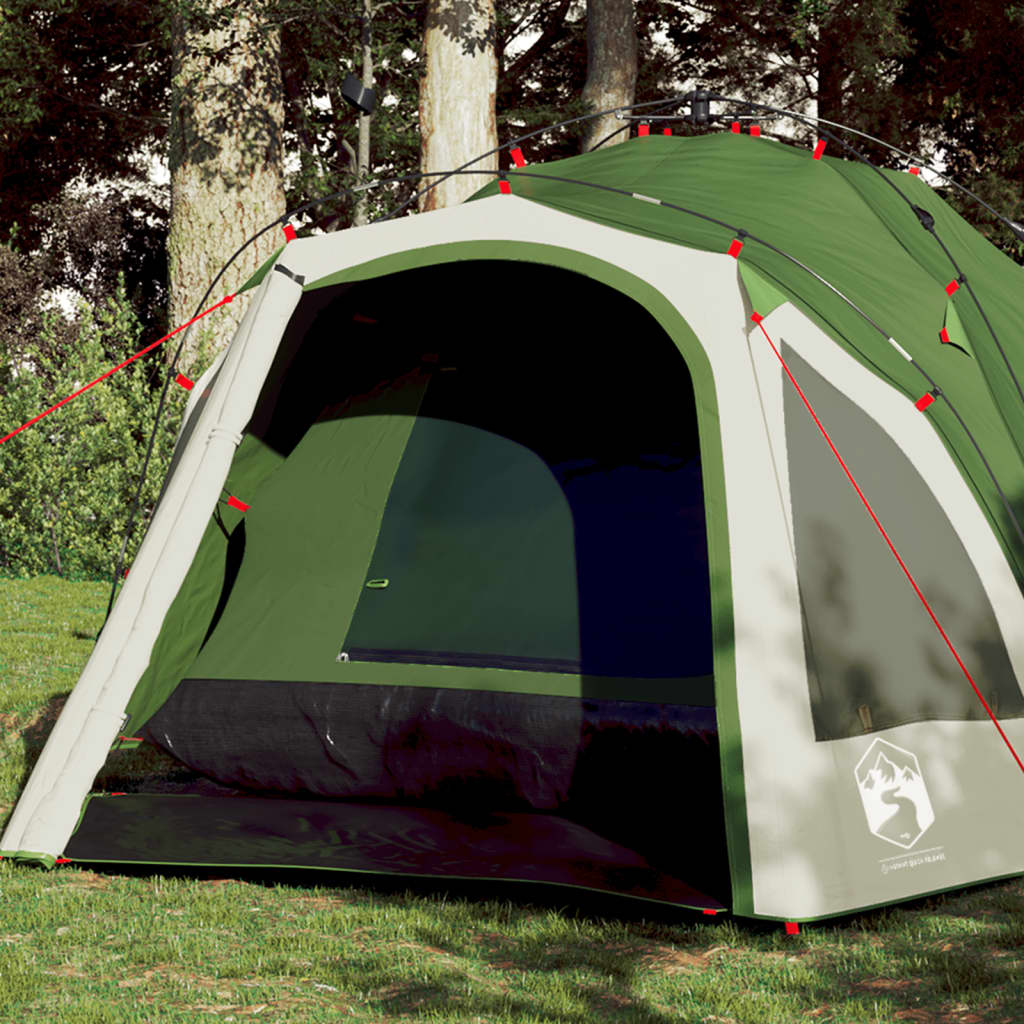 Vidaxl dome tente 3 personnes Fast Release Green